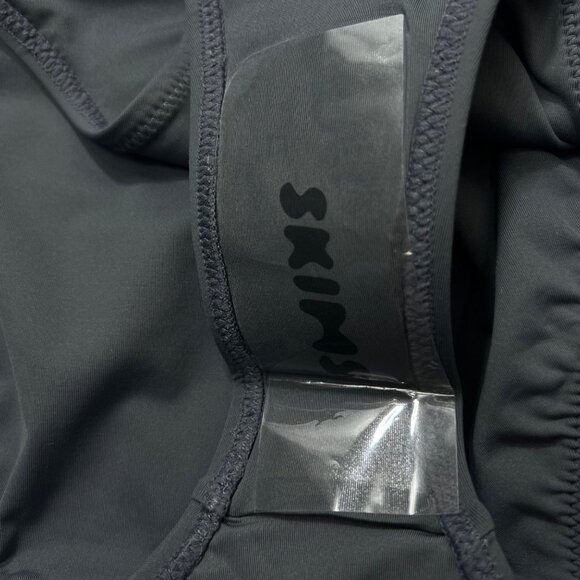 SKIMS Swim One Shoulder Monokini Gunmetal Womens Large - Picture 9 of 12